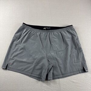 Smartwool Merino Sport Lined Shorts Mens XL Gray Wool Blend Drawstring 5" Casual